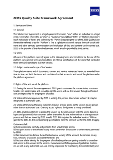 Podgląd pliku ZEISS Quality Suite Framework Agreement