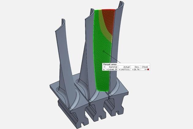 Throat area measurement