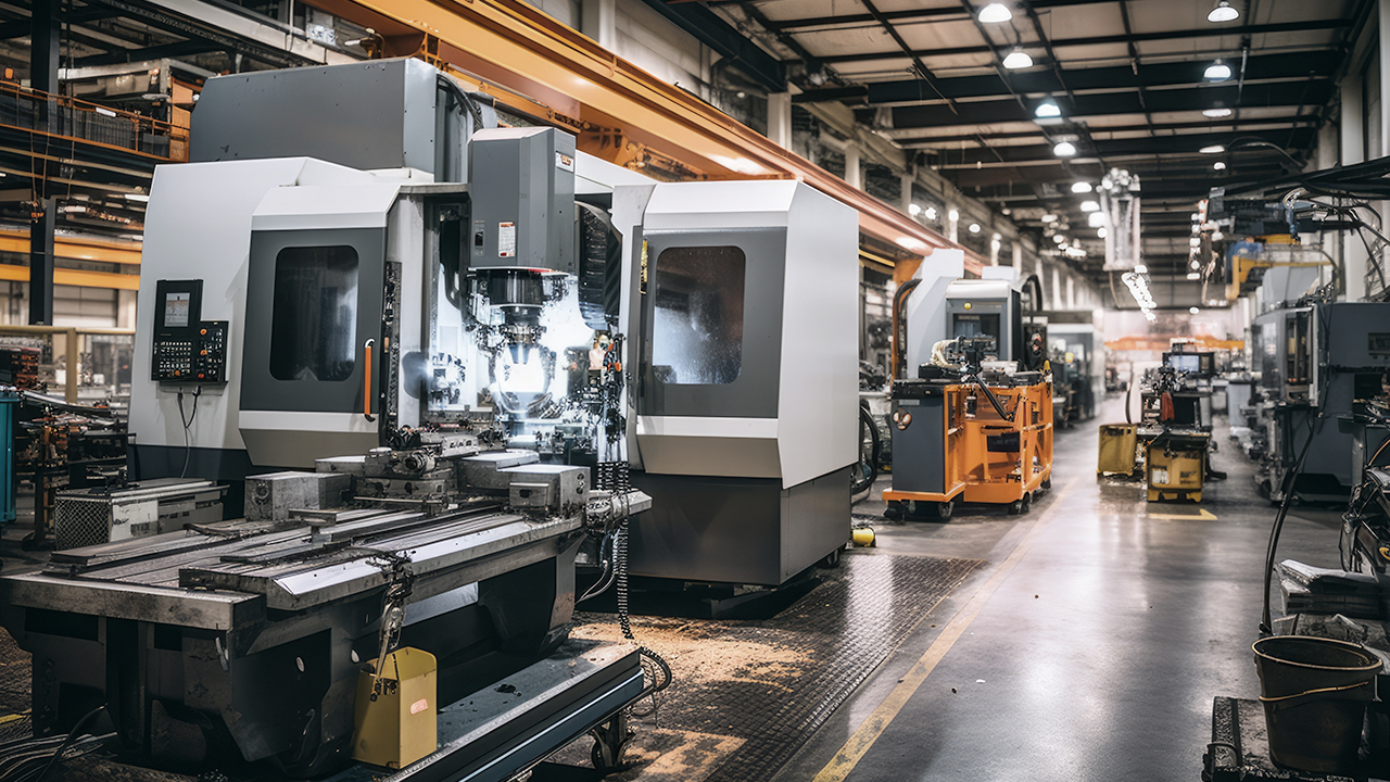 Maszyny produkcyjne koncentrują się na urządzeniach przemysłowych, takich jak maszyny do cięcia, frezowania i formowania wtryskowego. 