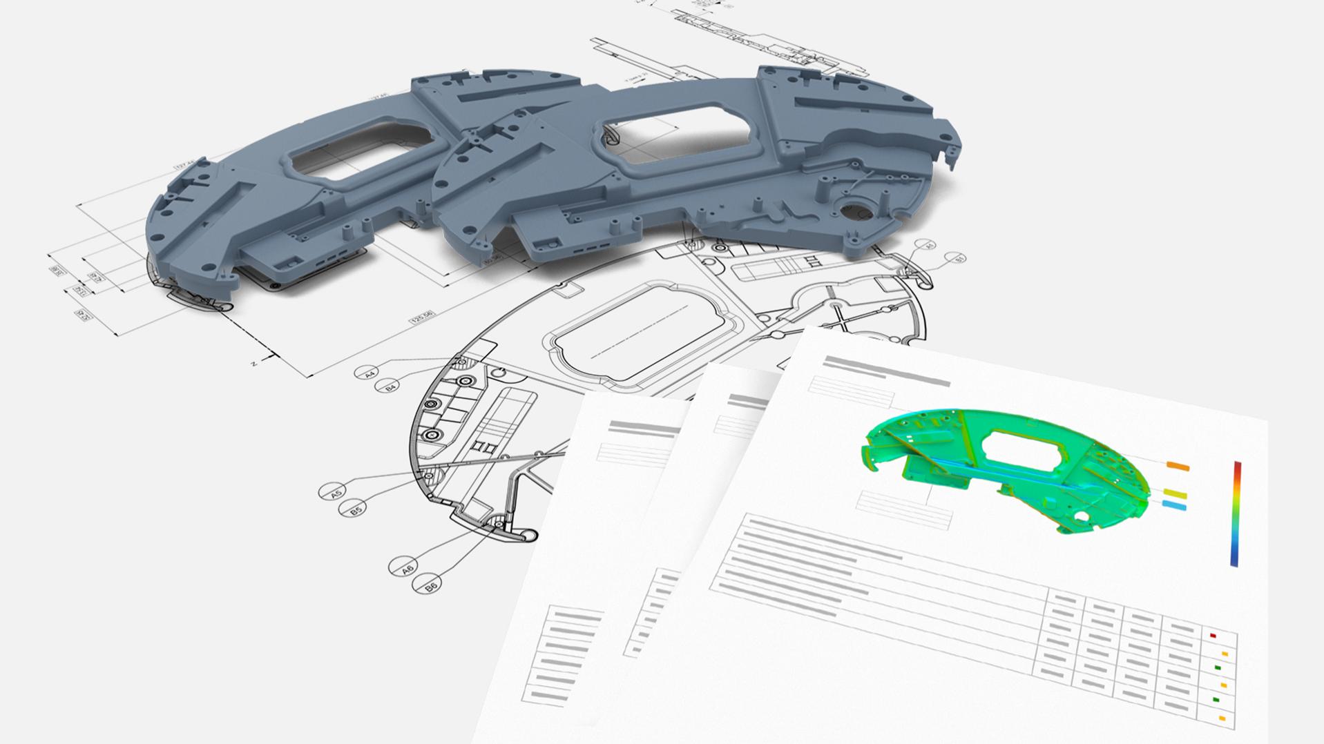 Od rysunku 2D po wizualizację raportu dzięki ZEISS INSPECT Optical 3D