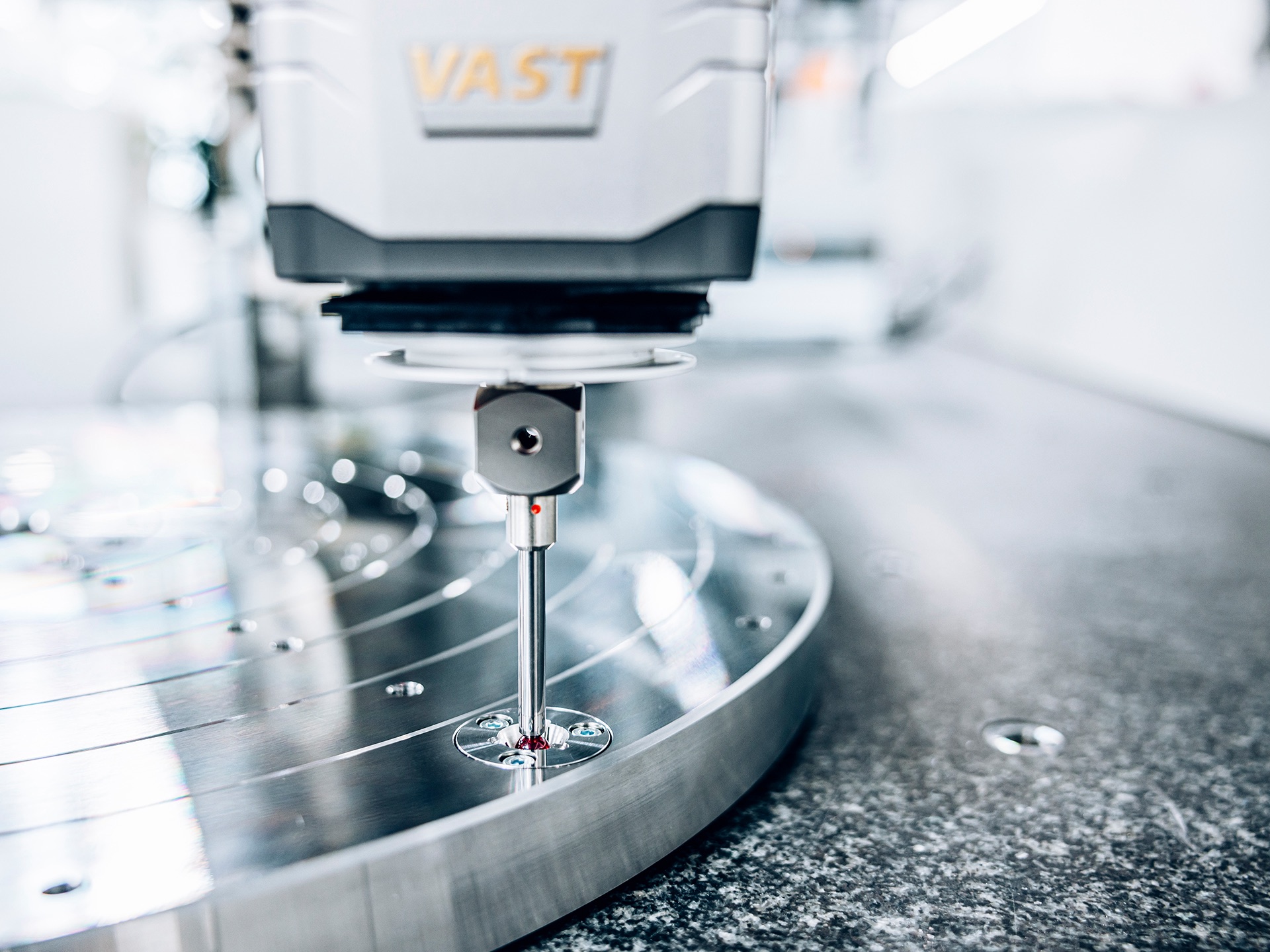 Definicja osi stołu obrotowego poprzez ZEISS VAST Rotary Table Axis (ZVRA)