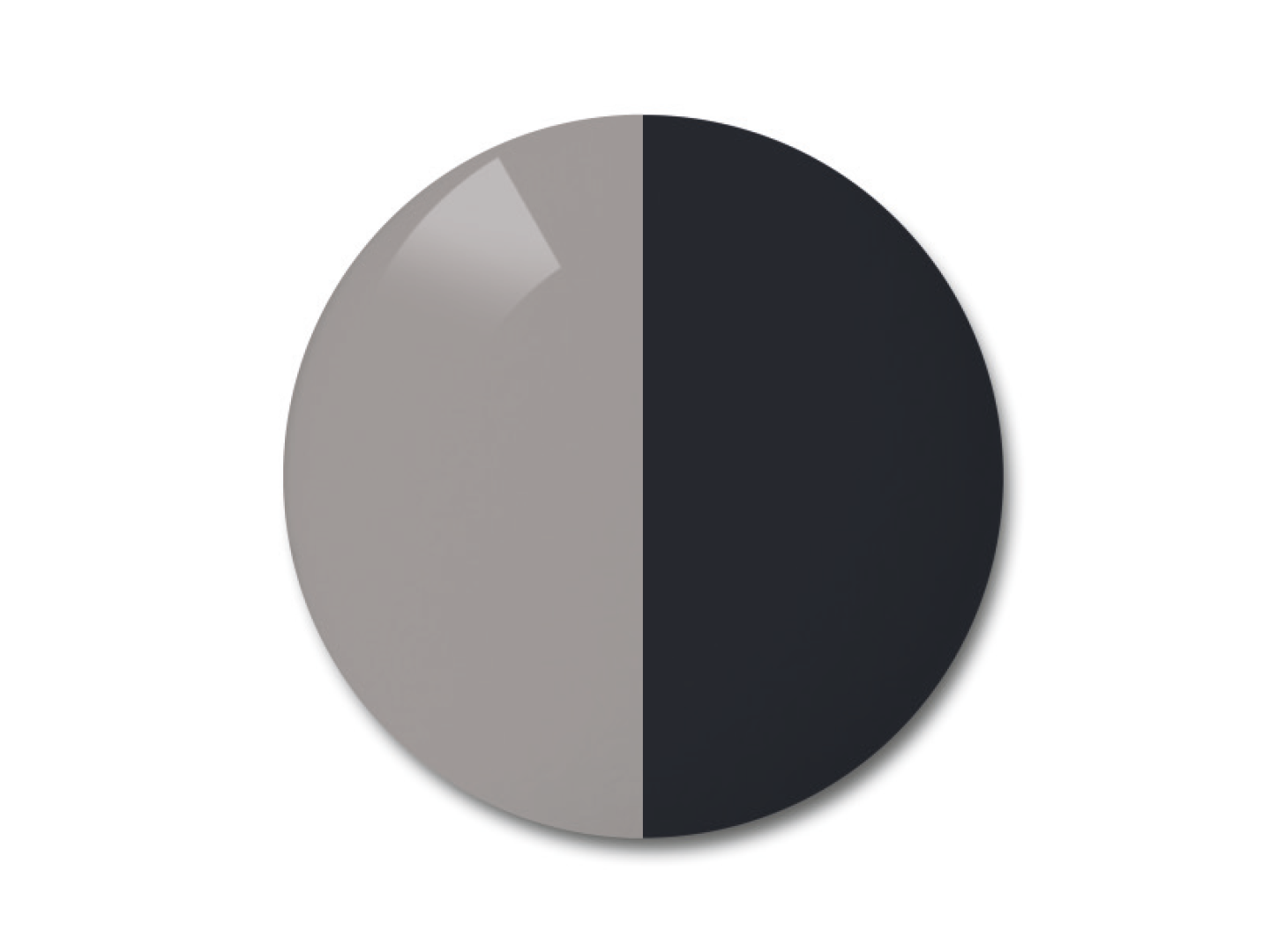 Ilustracja soczewki fotochromowej ZEISS AdaptiveSun w opcji kolorystycznej grey