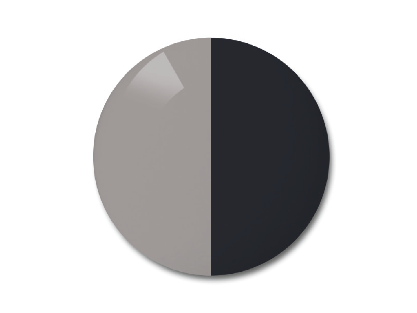ZEISS AdaptiveSun Solid Grey, lekko i mocno barwione.