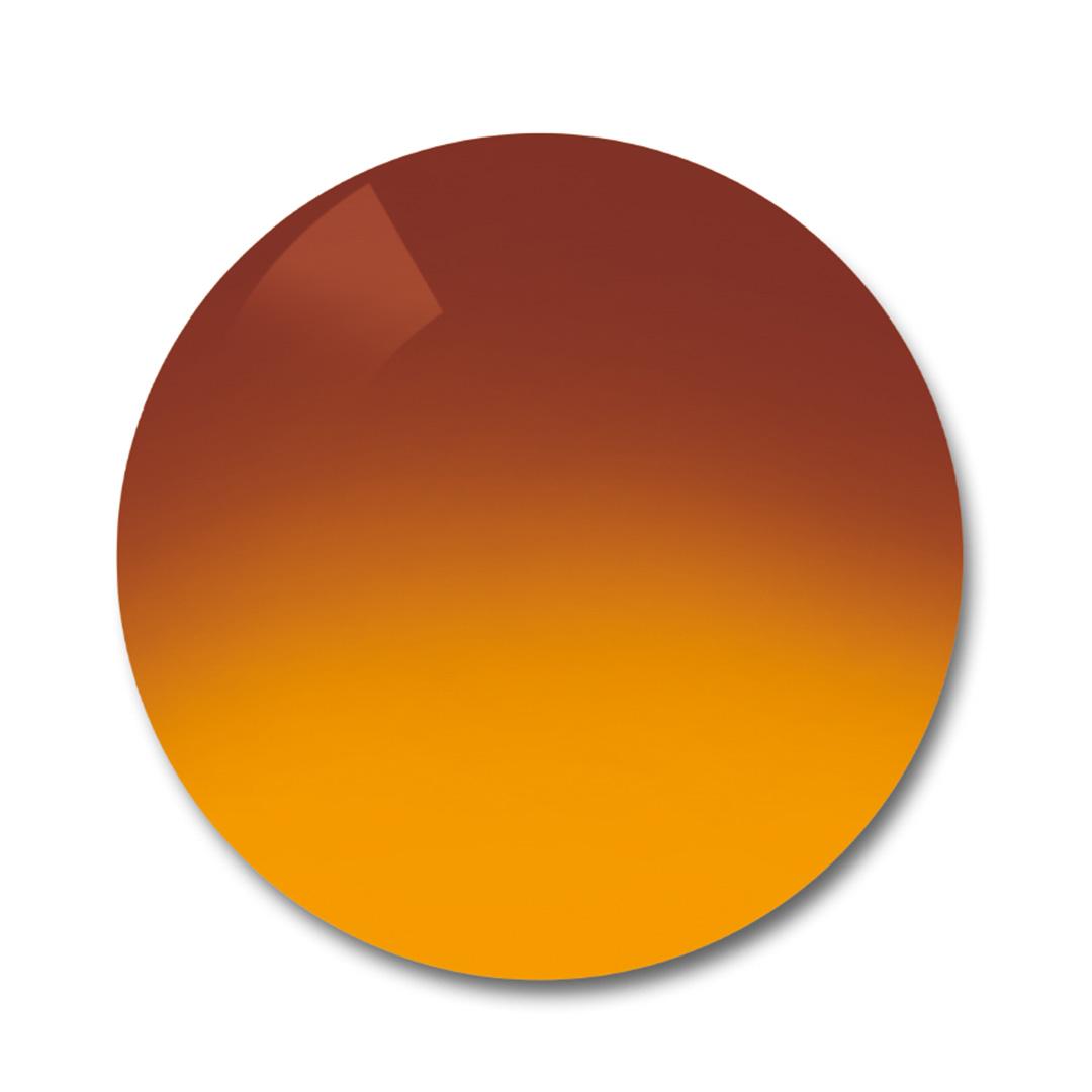 ZEISS ProGolf, gradient w odcieniu brązowo-pomarańczowym.
