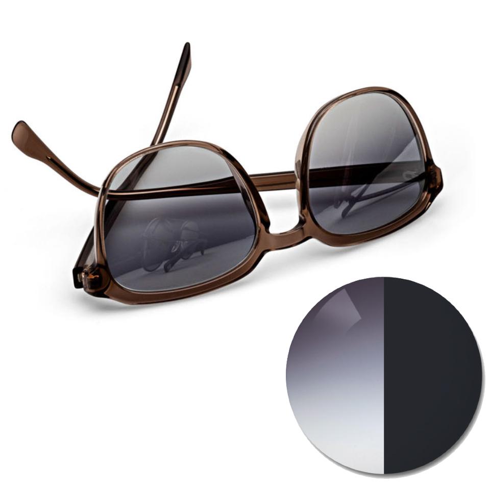 Okulary z ZEISS AdaptiveSun gradient gray i dodatkiem koloru w jasnym lub ciemnym odcieniu