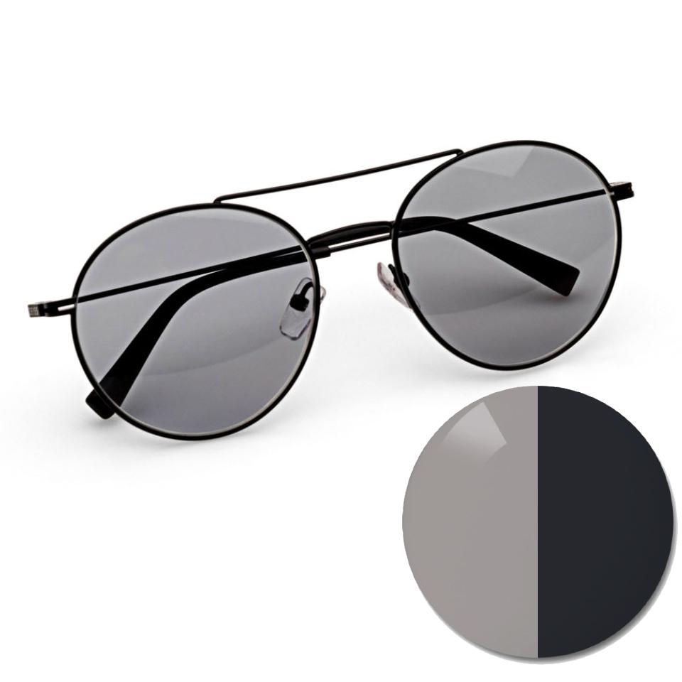 Okulary z ZEISS AdaptiveSun solid grey i dodatkiem koloru w jasnym lub ciemnym odcieniu